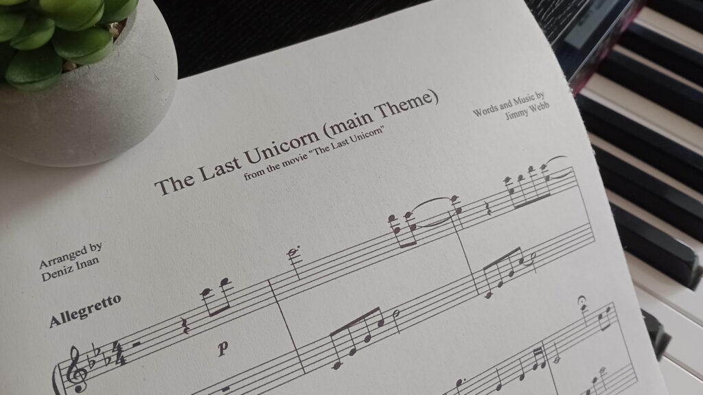 The Last Unicorn Piano Arrangement - Deniz Inan | Komponist & Arrangeur